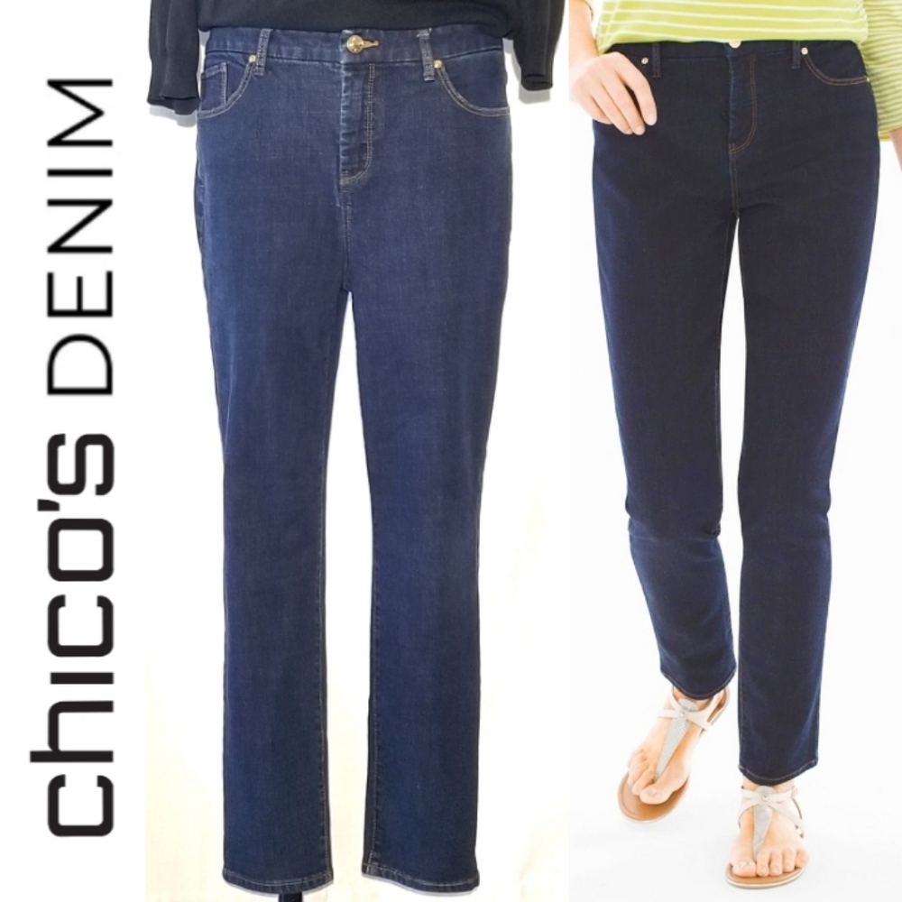 Chicos Denim So slimming girlfriend ankle jean - Picture 1 of 6